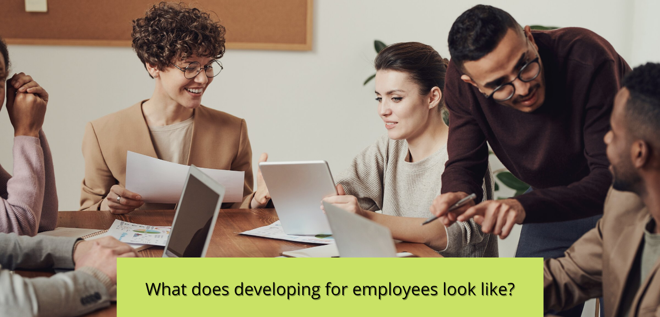 What does developing for employees look like?